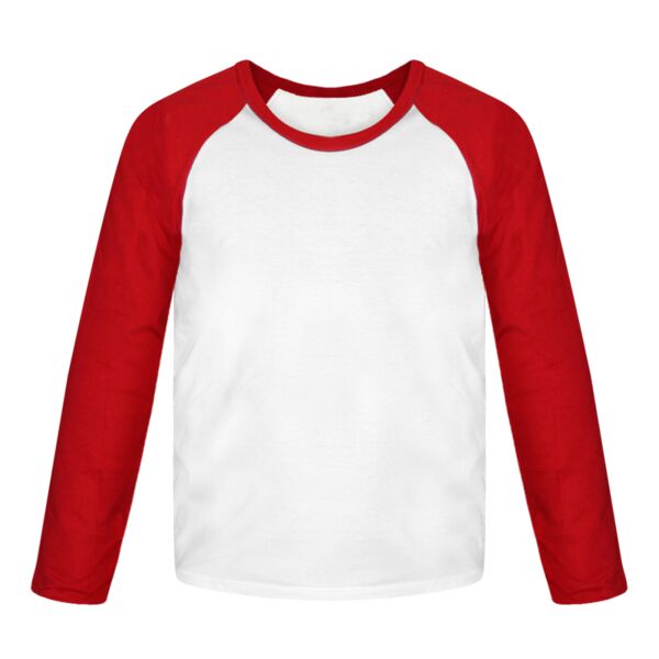 Kinder T-Shirt Baseball lang Miniaturansicht